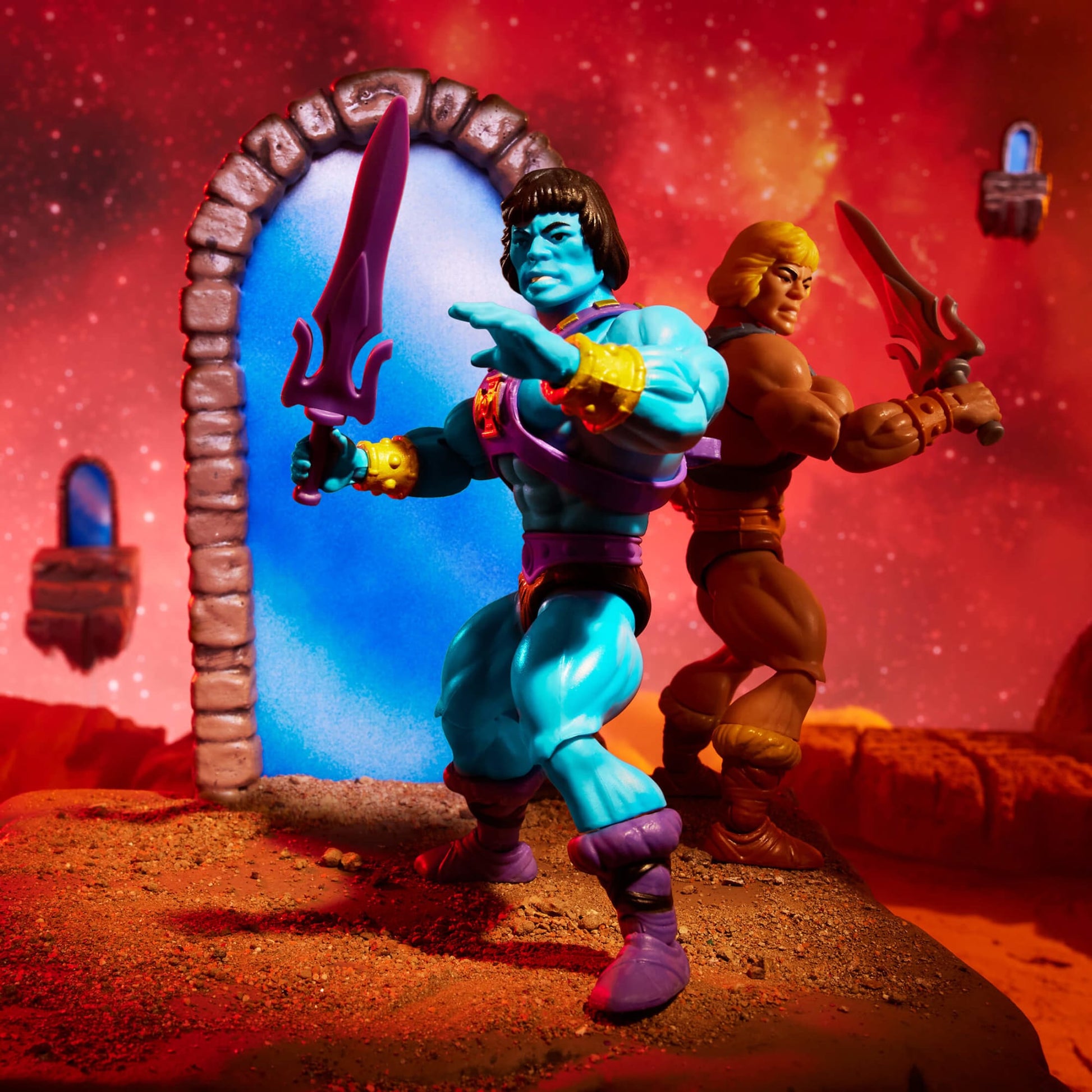 Masters of the Universe Origins He-Skeletor Figure - Mô hình hành động cao cấp Mattel - Hình ảnh bổ sung 5