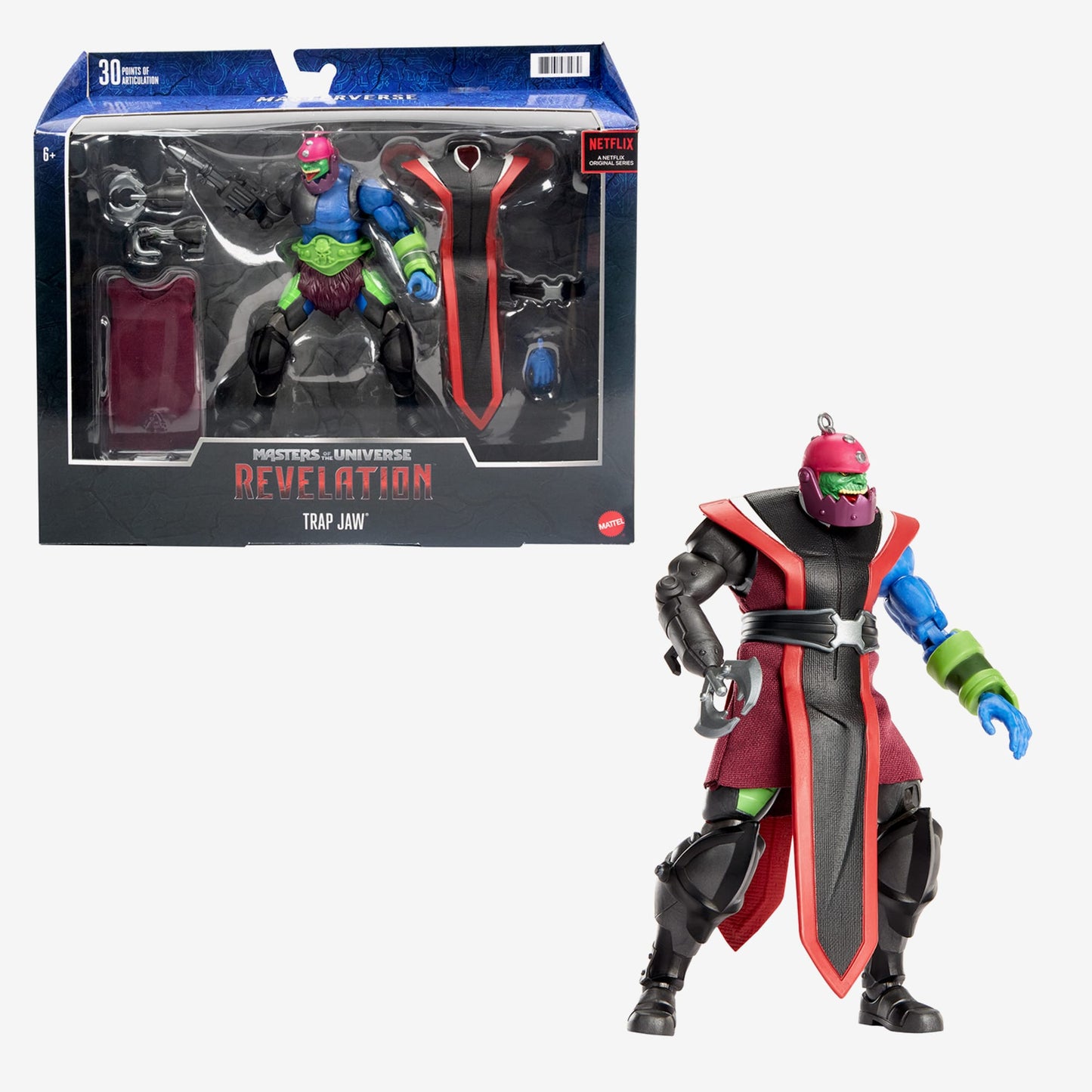 Masters of the Universe Masterverse Revelation Trap Jaw Action Figure - Mô Hình Hành Động Cao Cấp - Mattel Mattel - Action Fi