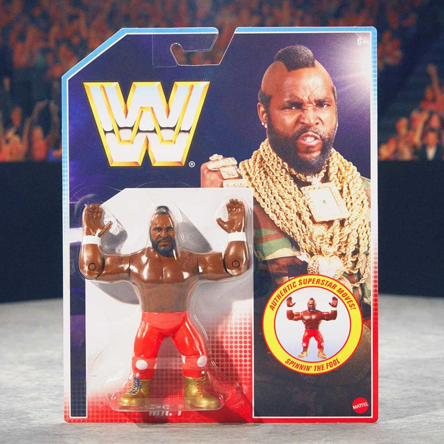 WWE Retro Figures Set Wave 1 - Bộ 4 Mô Hình Đấu Sĩ Huyền Thoại - Mattel Creations - Hình ảnh bổ sung 4