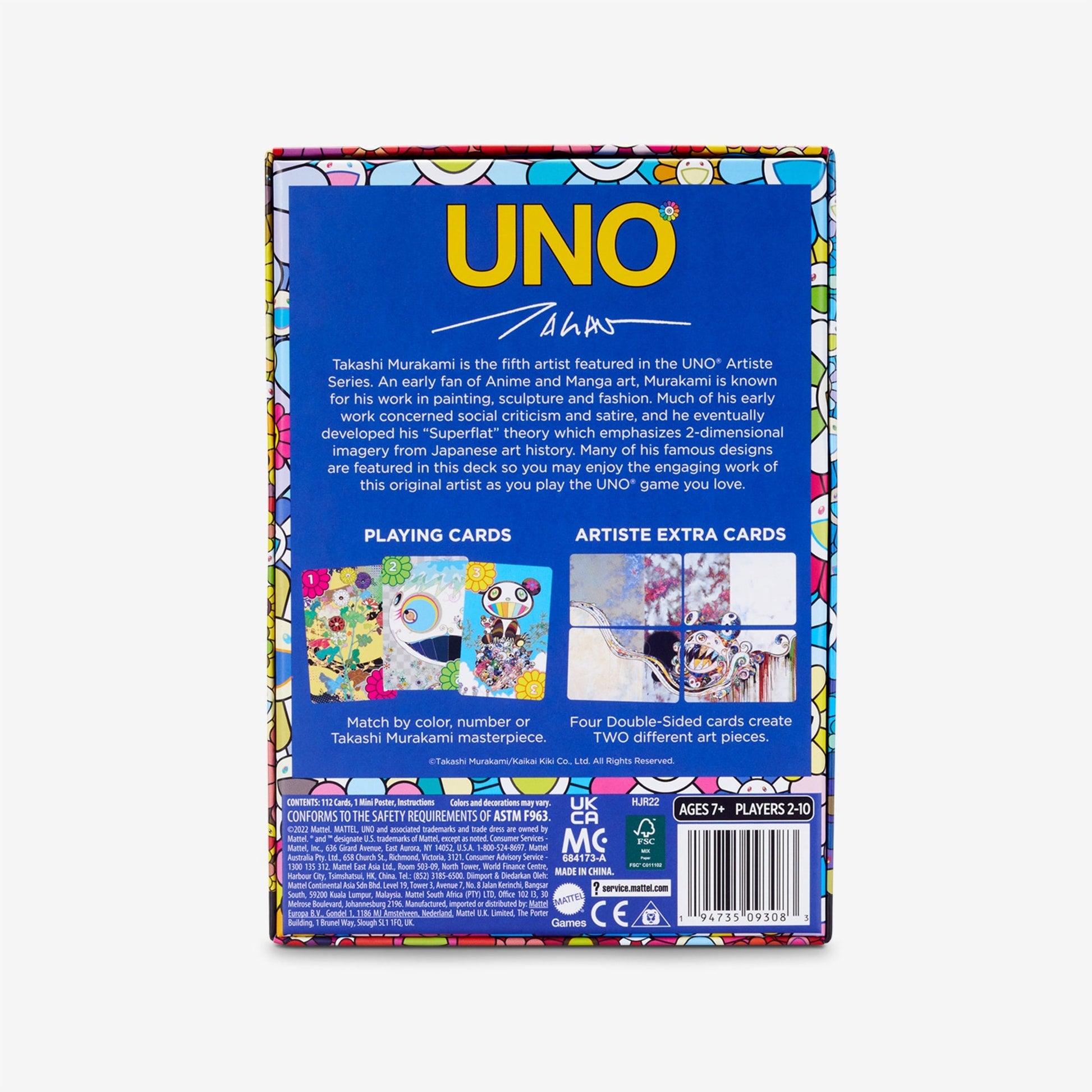 UNO Artiste Series, Takashi Murakami - Bộ Bài Thẻ Bài Nghệ Thuật Mattel HJR22 Mattel - ảnh 2 - Board Game
