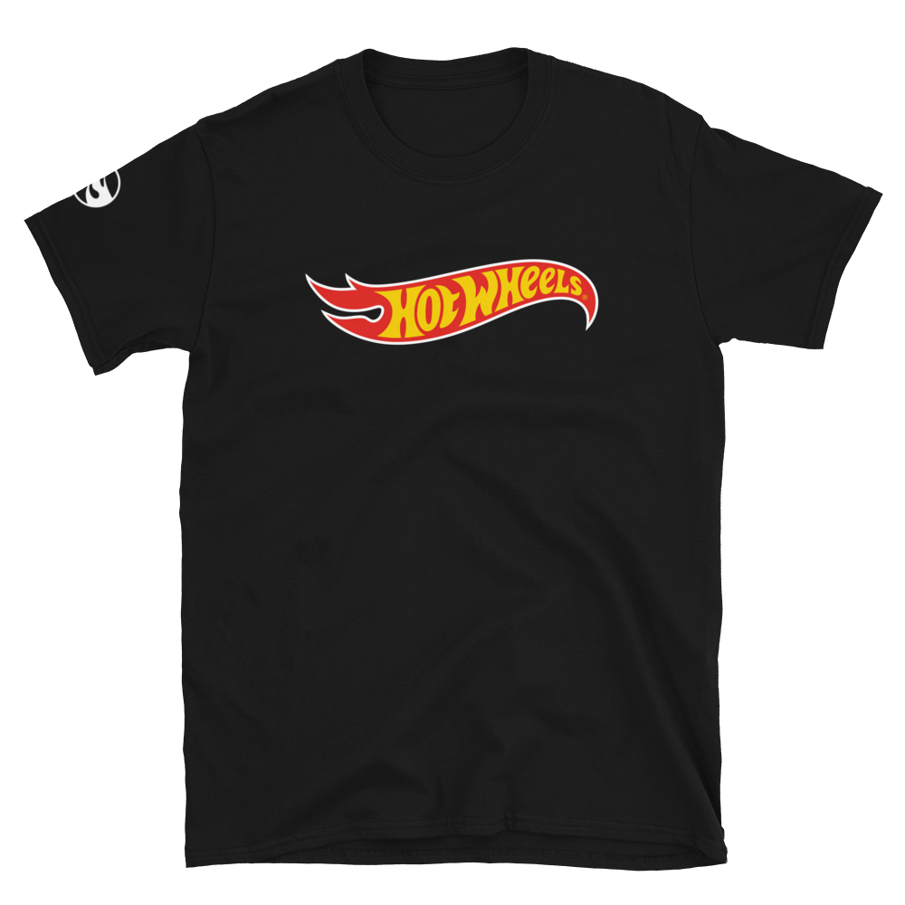 Hot Wheels Core Logo Short-Sleeve Black Unisex T-Shirt Áo Thun Tay Ngắn Mattel Creations - Hình ảnh sản phẩm