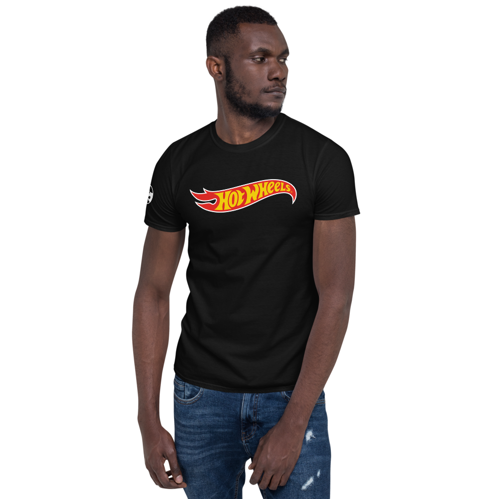 Hot Wheels Core Logo Short-Sleeve Black Unisex T-Shirt Áo Thun Tay Ngắn Mattel Creations - Hình ảnh chi tiết 2