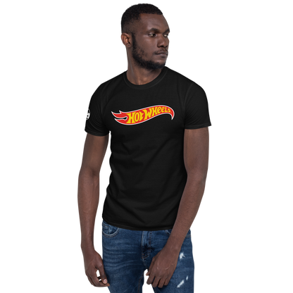 Hot Wheels Core Logo Short-Sleeve Black Unisex T-Shirt Áo Thun Tay Ngắn Mattel Creations - Hình ảnh chi tiết 2