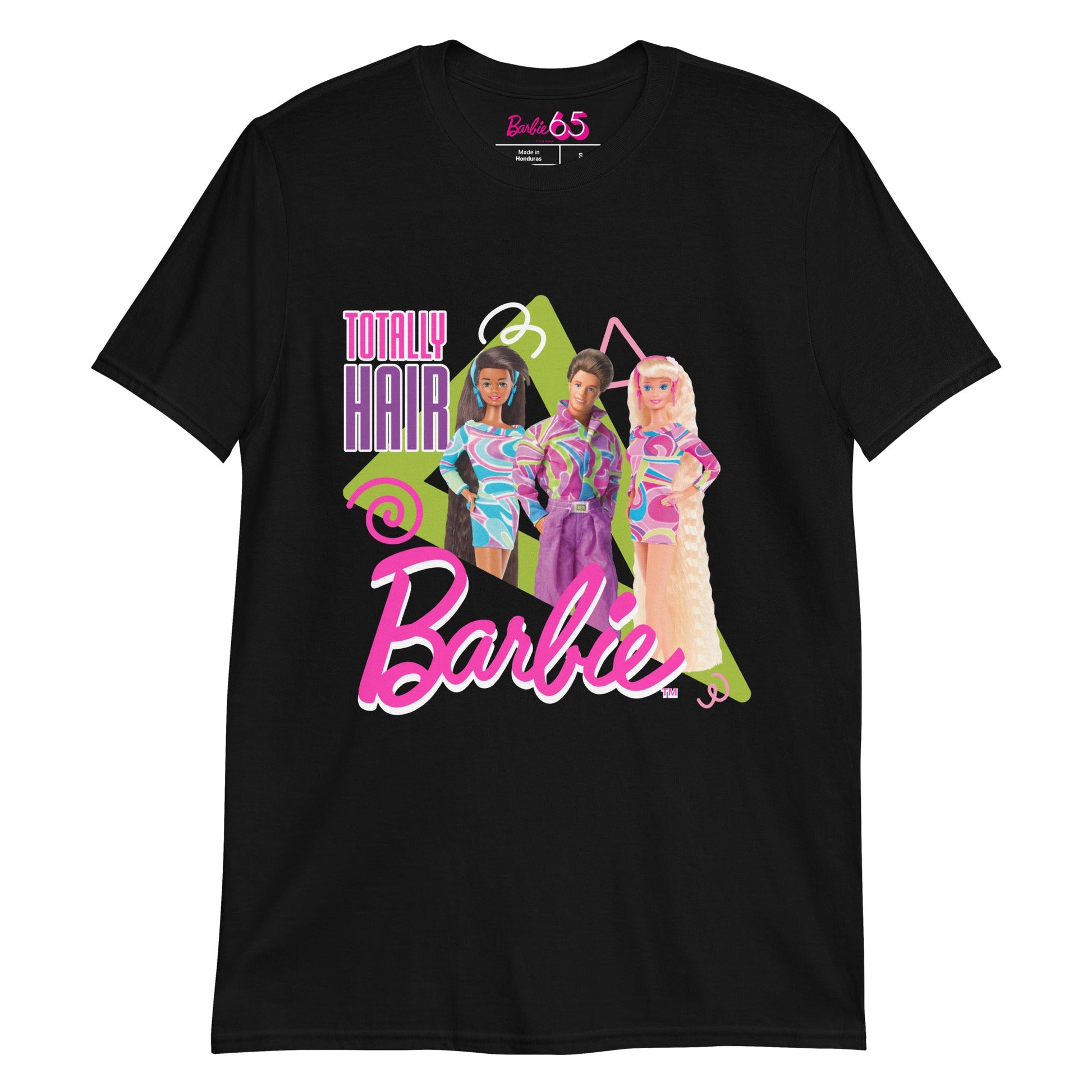 Barbie 1990's Totally Hair Black T-Shirt Áo Thun Thời Trang Mattel Creations - Hình ảnh sản phẩm