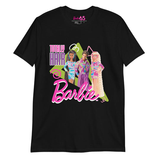 Barbie 1990's Totally Hair Black T-Shirt Áo Thun Thời Trang Mattel Creations - Hình ảnh sản phẩm