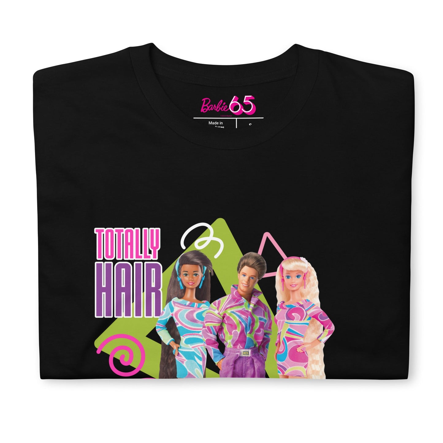 Barbie 1990's Totally Hair Black T-Shirt Áo Thun Thời Trang Mattel Creations - Góc nhìn khác 3