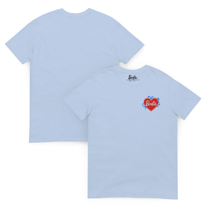 Barbie Embroidered Heart T-Shirt - Áo Thun Unisex Thêu Hình Trái Tim - Barbie Signature - Góc nhìn khác 3