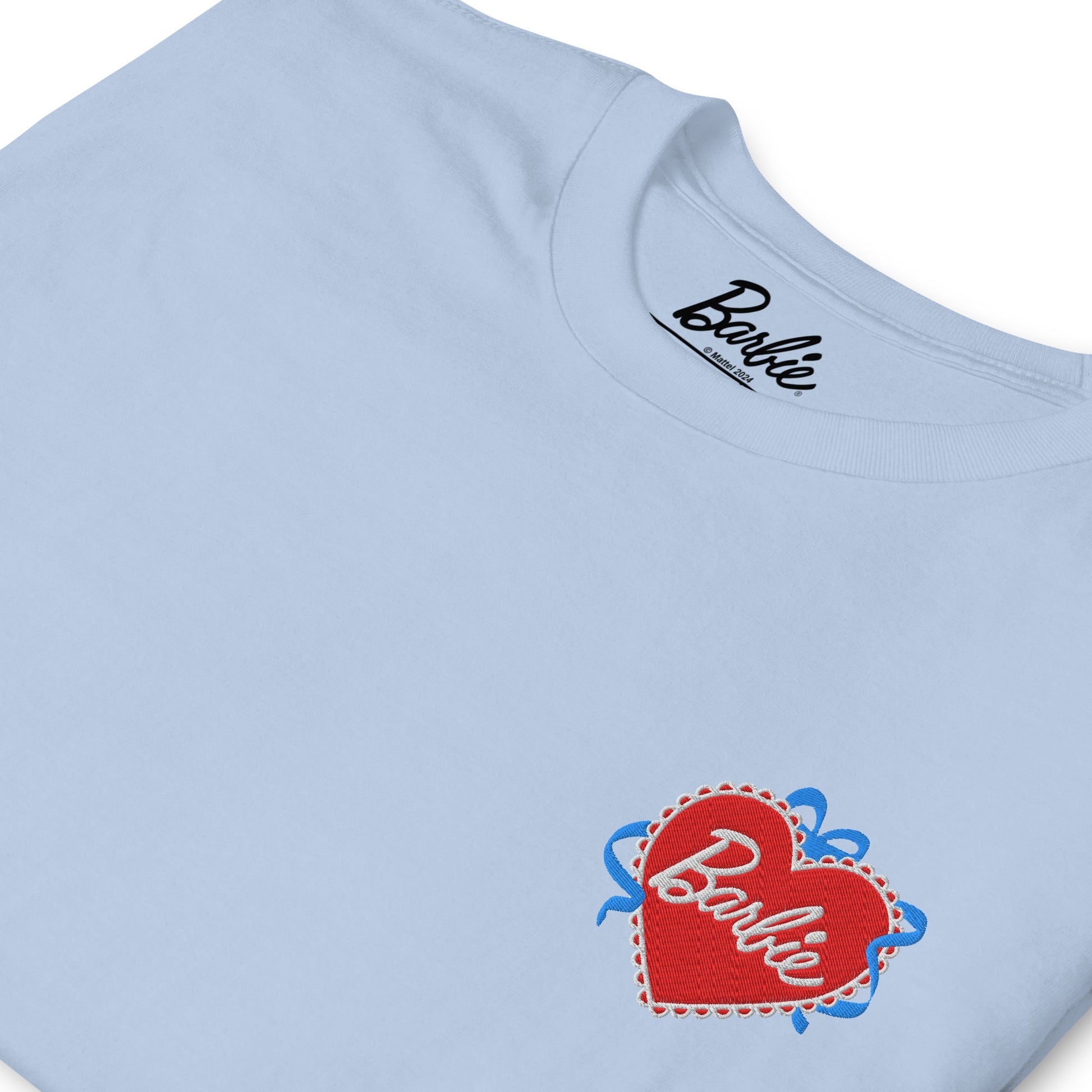 Barbie Embroidered Heart T-Shirt - Áo Thun Unisex Thêu Hình Trái Tim - Barbie Signature - Hình ảnh bổ sung 5