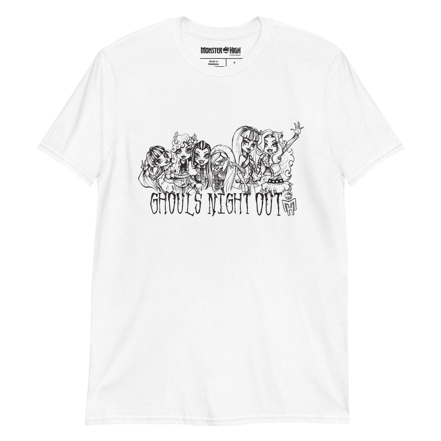 Monster High Ghouls Night Out T-Shirt - Áo Thun Unisex Thời Trang - Mattel Creations - Hình ảnh sản phẩm