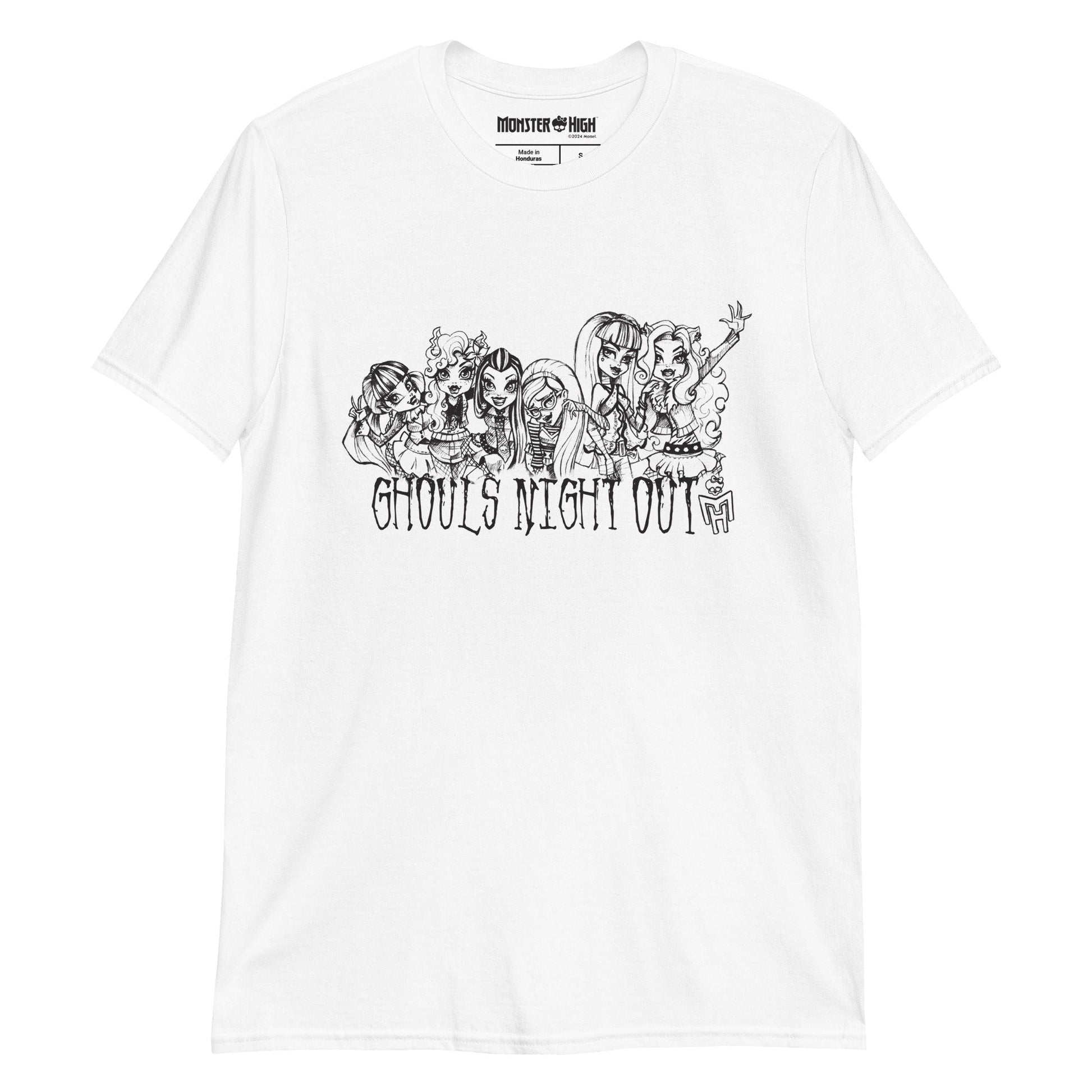 Monster High Ghouls Night Out T-Shirt - Áo Thun Unisex Thời Trang - Mattel Creations - Hình ảnh sản phẩm