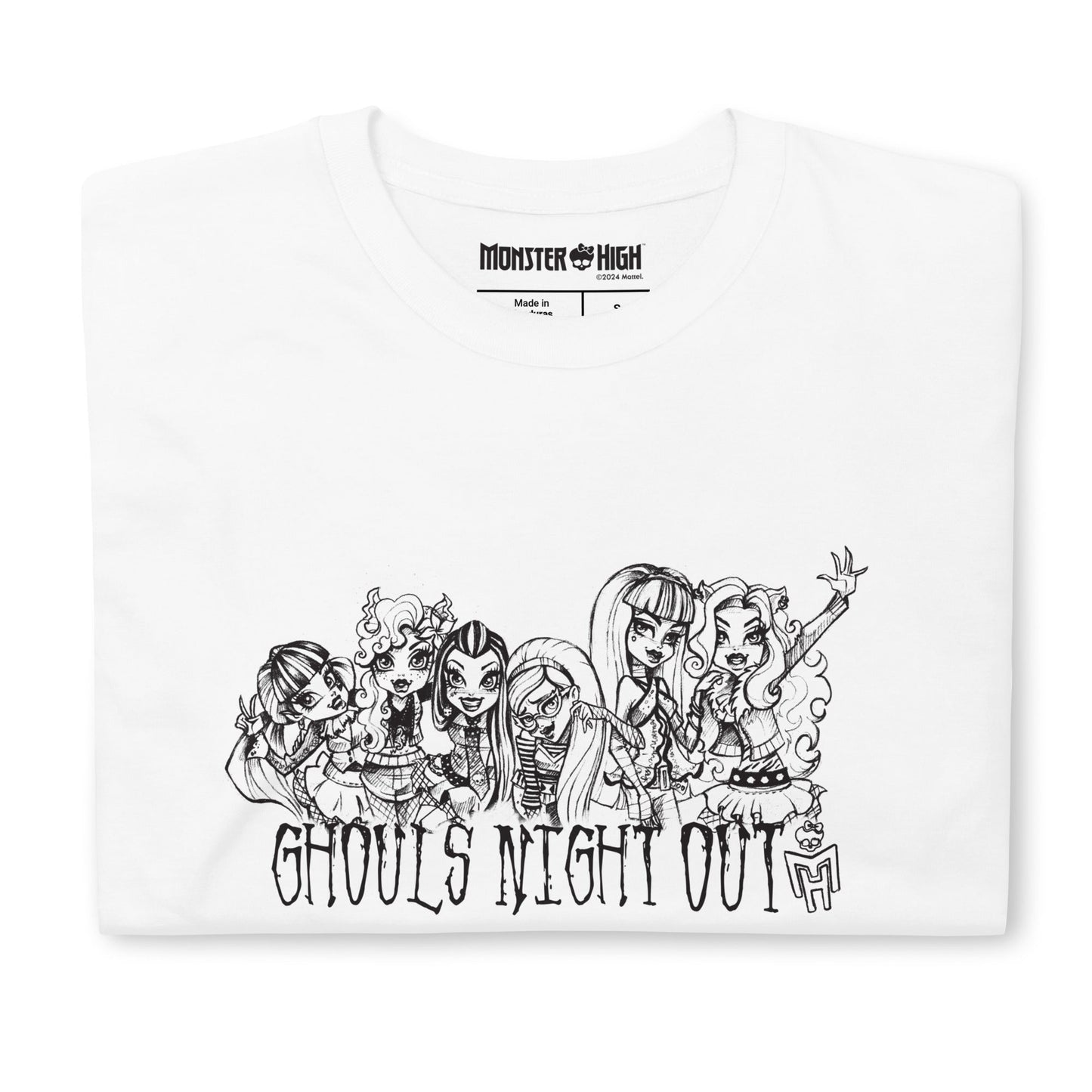 Monster High Ghouls Night Out T-Shirt - Áo Thun Unisex Thời Trang - Mattel Creations - Góc nhìn khác 3
