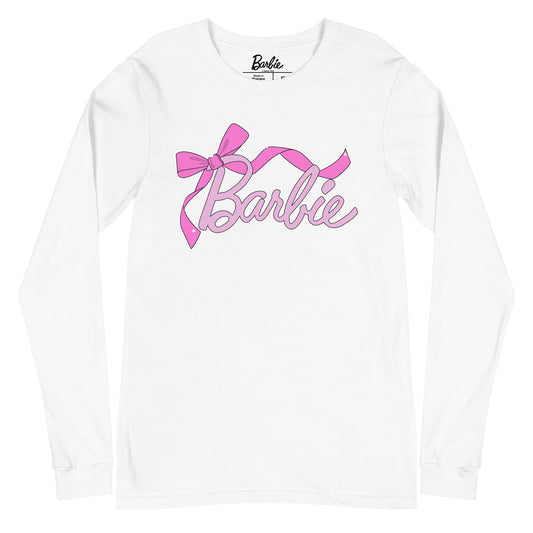 Barbie Bow Long Sleeve T-Shirt - Áo Thun Dài Tay Unisex - Mattel Creations - Hình ảnh sản phẩm