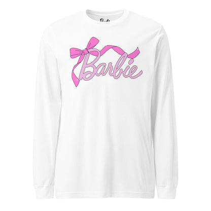 Barbie Bow Long Sleeve T-Shirt - Áo Thun Dài Tay Unisex - Mattel Creations - Góc nhìn khác 3