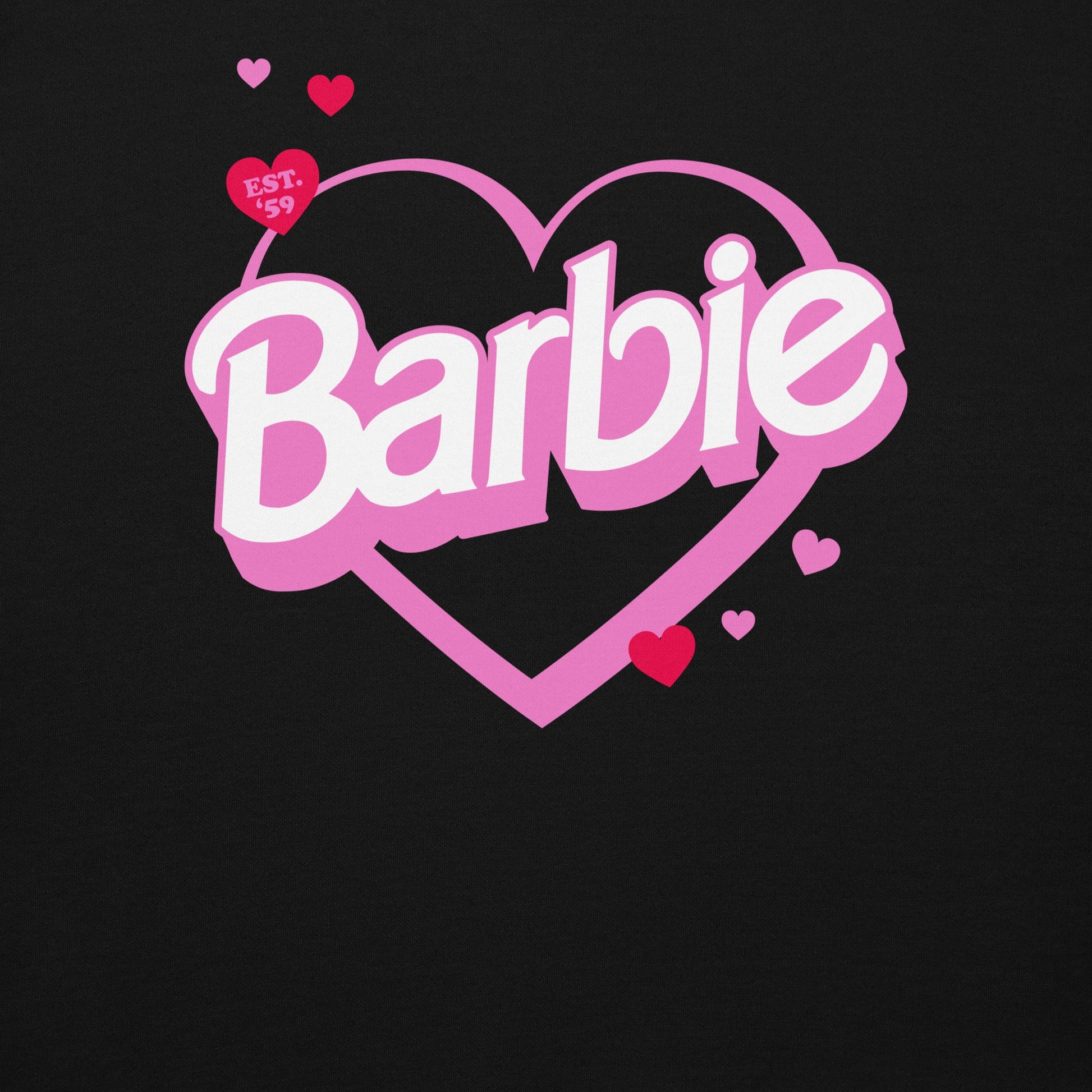 Barbie Embroidered Hearts Hoodie - Áo Hoodie Thêu Trái Tim Cao Cấp - Mattel Creations - Hình ảnh bổ sung 6