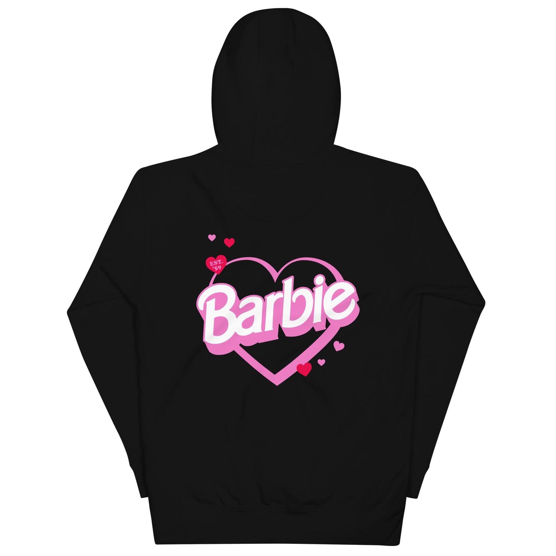 Barbie Embroidered Hearts Hoodie - Áo Hoodie Thêu Trái Tim Cao Cấp - Mattel Creations - Hình ảnh chi tiết 2