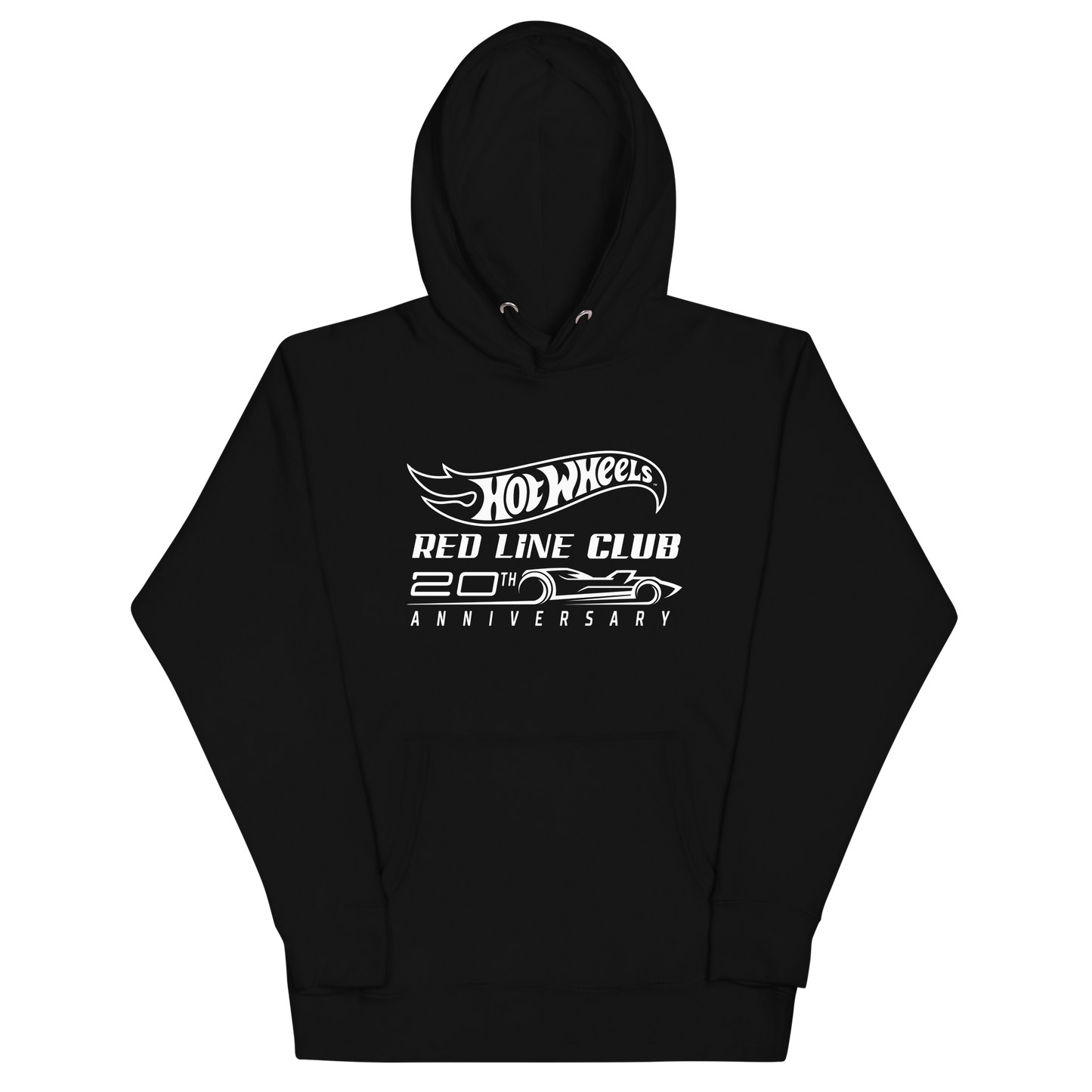 Hot Wheels® Red Line Club® 20th Anniversary Silhouette Logo Black Hoodie - Áo Hoodie Thời Trang Cao Cấp - Hot Wheels - Hình ảnh sản phẩm