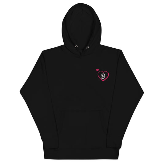 Barbie Embroidered Hearts Hoodie - Áo Hoodie Thêu Trái Tim Cao Cấp - Mattel Creations - Hình ảnh sản phẩm