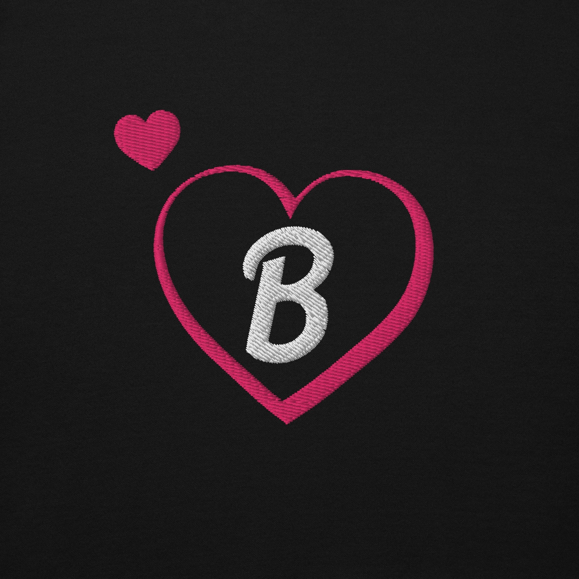 Barbie Embroidered Hearts Hoodie - Áo Hoodie Thêu Trái Tim Cao Cấp - Mattel Creations - Góc nhìn khác 3