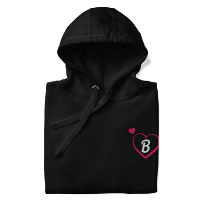 Barbie Embroidered Hearts Hoodie - Áo Hoodie Thêu Trái Tim Cao Cấp - Mattel Creations - Hình ảnh bổ sung 5