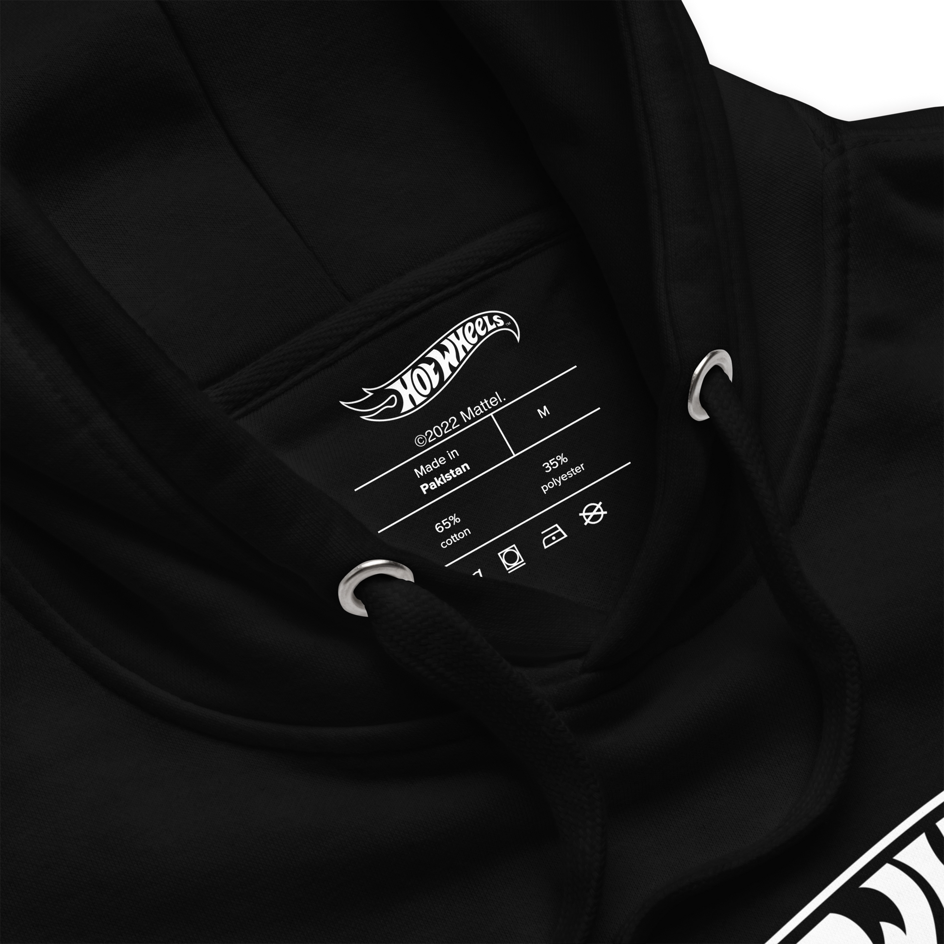 Hot Wheels® Red Line Club® 20th Anniversary Silhouette Logo Black Hoodie - Áo Hoodie Thời Trang Cao Cấp - Hot Wheels - Góc nhìn khác 3