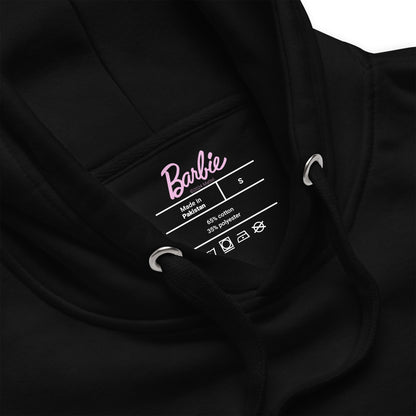 Barbie Embroidered Hearts Hoodie - Áo Hoodie Thêu Trái Tim Cao Cấp - Mattel Creations - Hình ảnh bổ sung 4