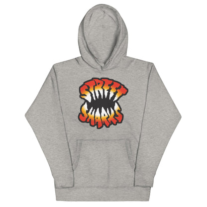 Street Sharks Grey Logo Hoodie - Áo Hoodie Kỷ Niệm 30 Năm Mattel Creations - Hình ảnh sản phẩm