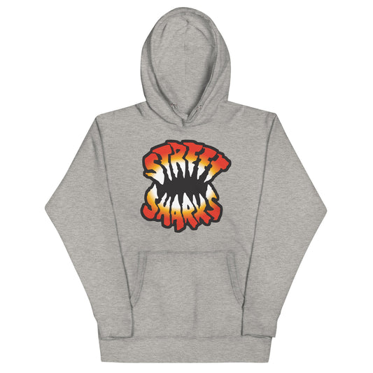 Street Sharks Grey Logo Hoodie - Áo Hoodie Kỷ Niệm 30 Năm Mattel Creations - Hình ảnh sản phẩm