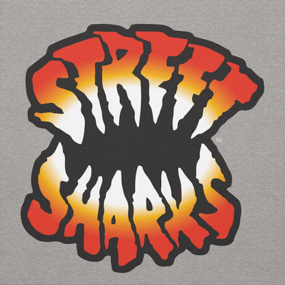 Street Sharks Grey Logo Hoodie - Áo Hoodie Kỷ Niệm 30 Năm Mattel Creations - Hình ảnh chi tiết 2
