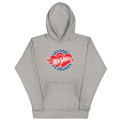 Hot Wheel Checkered Hearts Hoodie - Áo Hoodie Thời Trang Cao Cấp - Mattel Creations