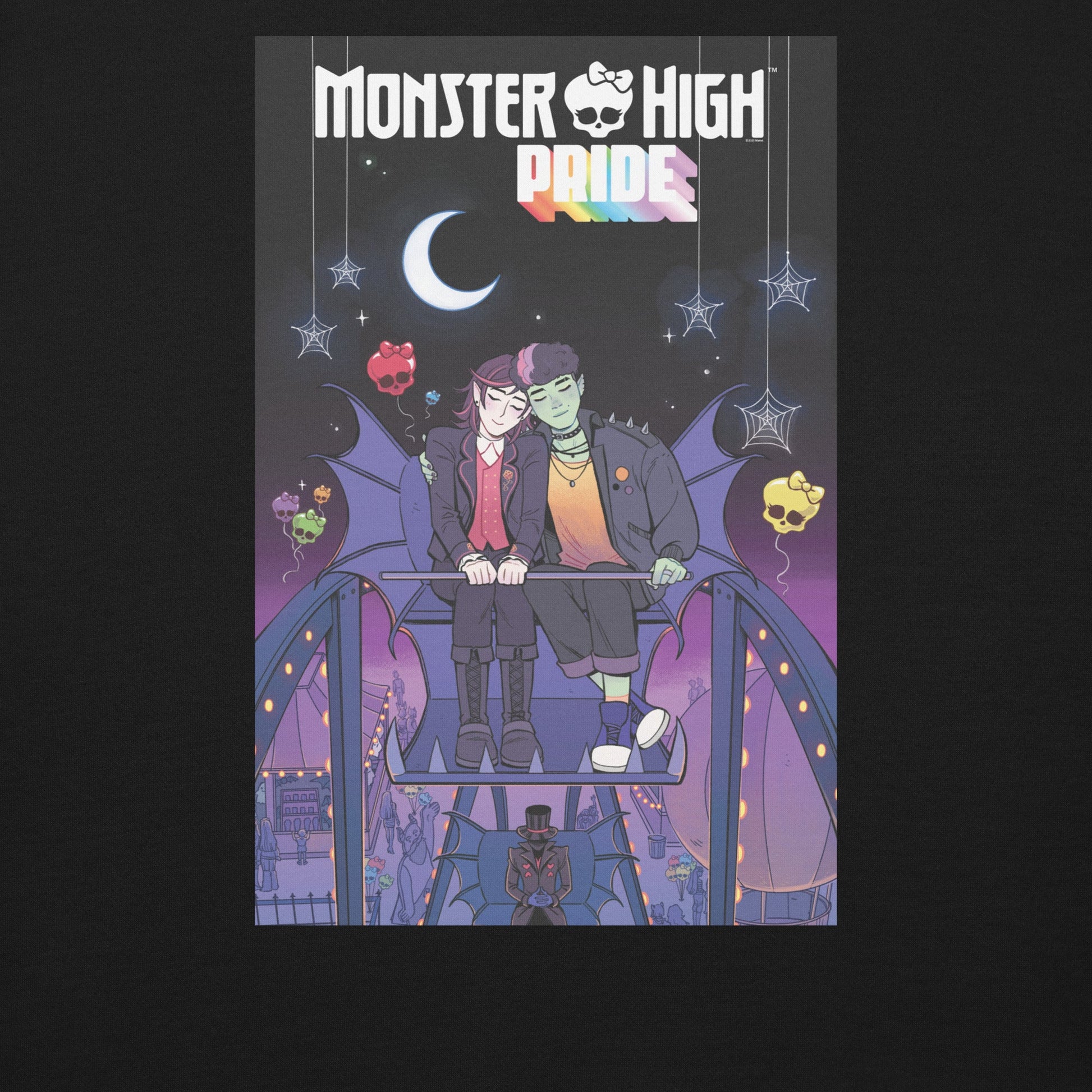 Monster High Pride Kieran & Spelldon Black Sweatshirt