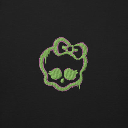 Monster High Lunar Glow Logo Embroidered Black Sweatshirt