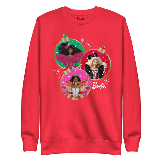 Barbie Vintage Ornaments Sweatshirt - Áo Nỉ Unisex Cổ Điển - Barbie Signature - Hình ảnh sản phẩm