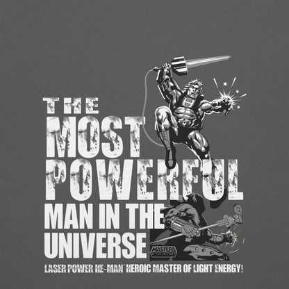 Masters of the Universe Laser Power He-Man Grey T-shirt