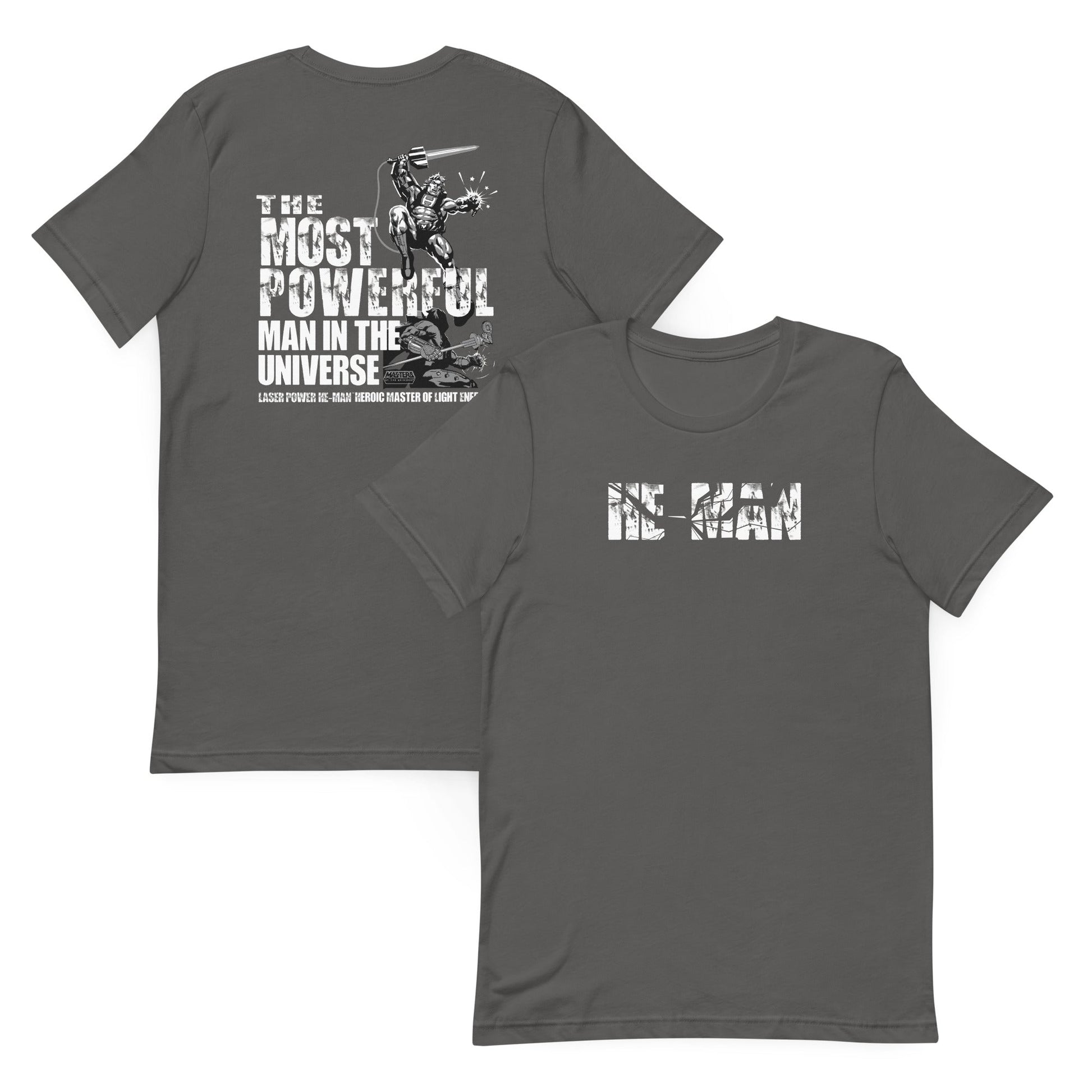Masters of the Universe Laser Power He-Man Grey T-shirt