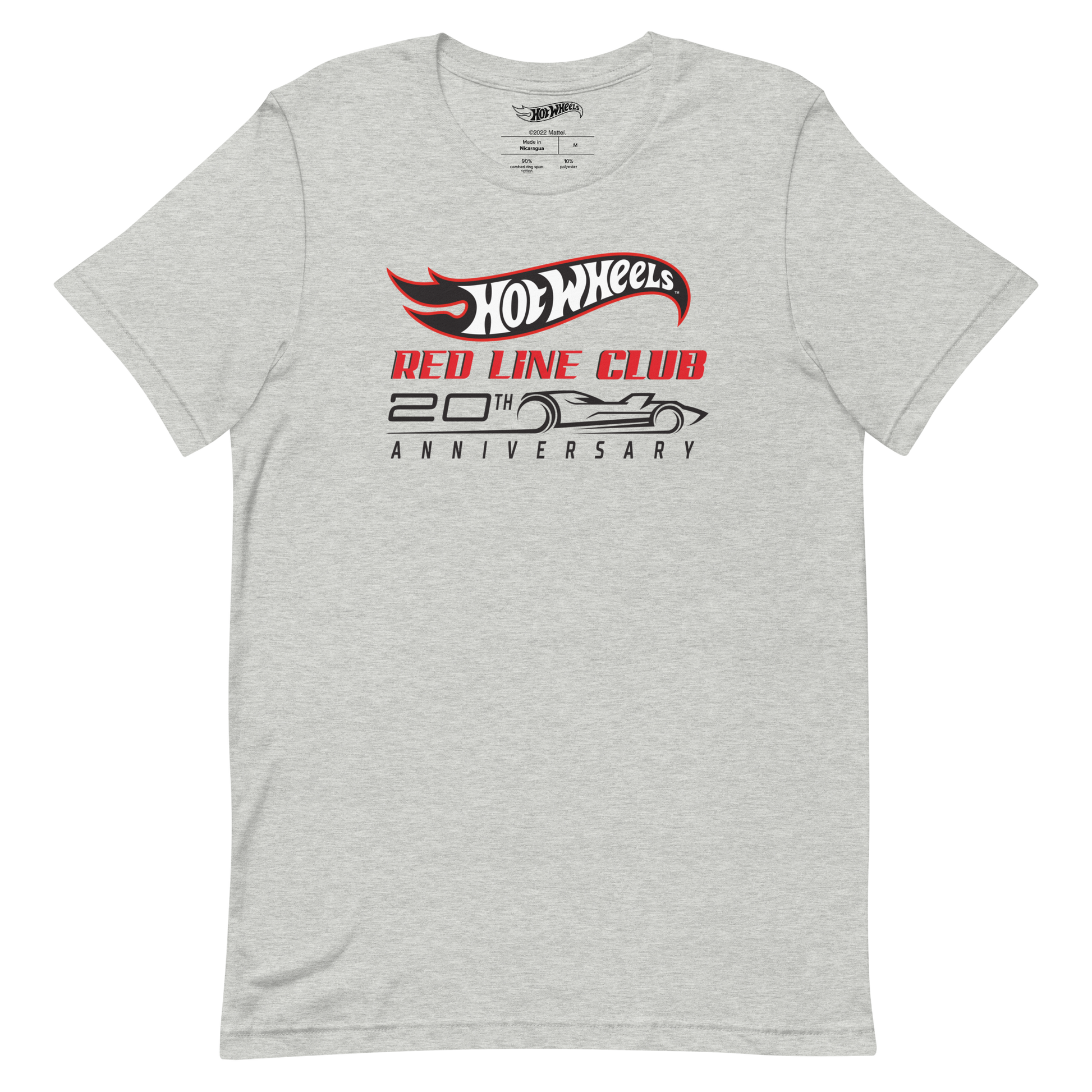 Hot Wheels® Red Line Club® 20th Anniversary Silhouette Logo – Heather Grey Shirt - Áo Phông Kỷ Niệm Cao Cấp - Mattel Creations - Hình ảnh sản phẩm