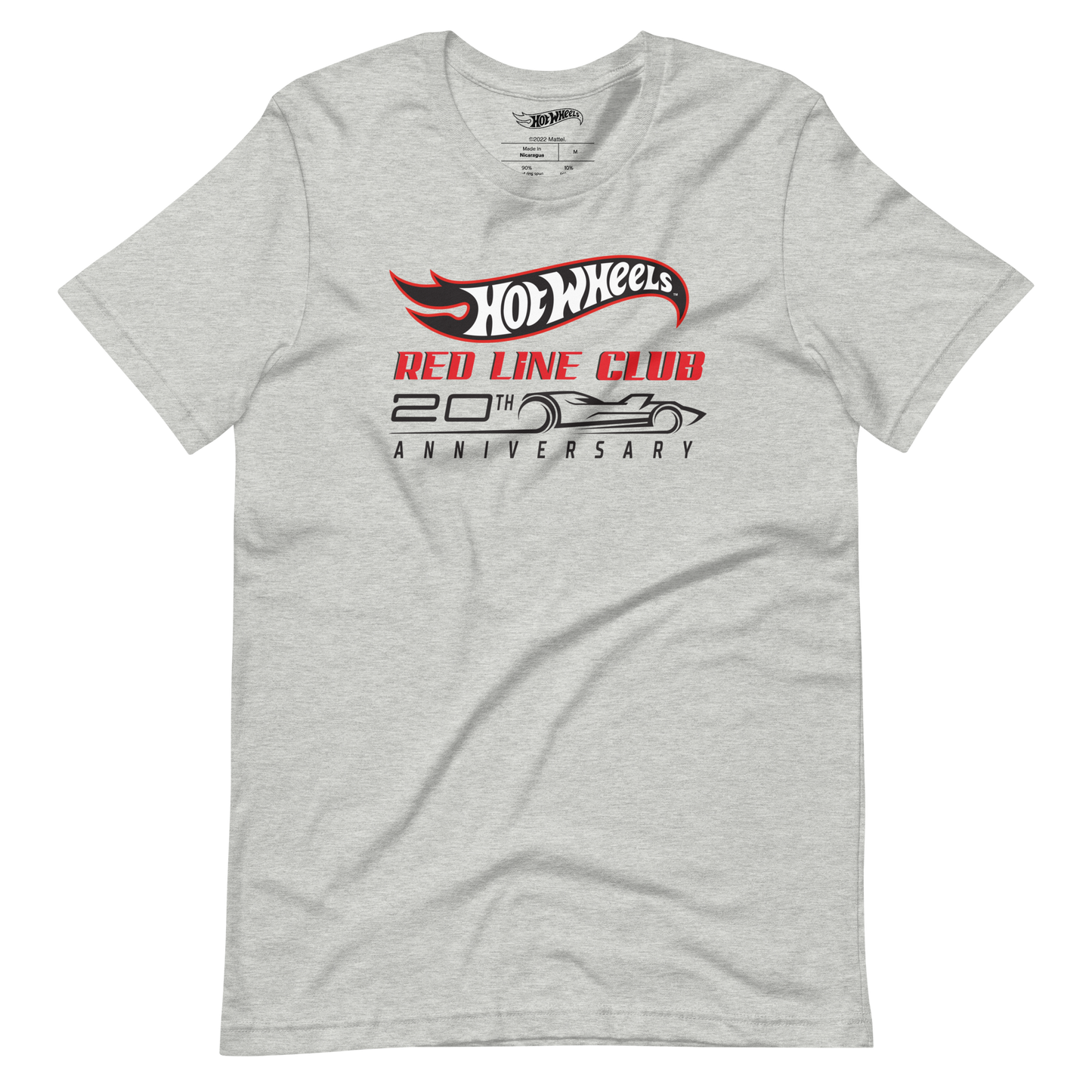 Hot Wheels® Red Line Club® 20th Anniversary Silhouette Logo – Heather Grey Shirt - Áo Phông Kỷ Niệm Cao Cấp - Mattel Creations - Hình ảnh chi tiết 2