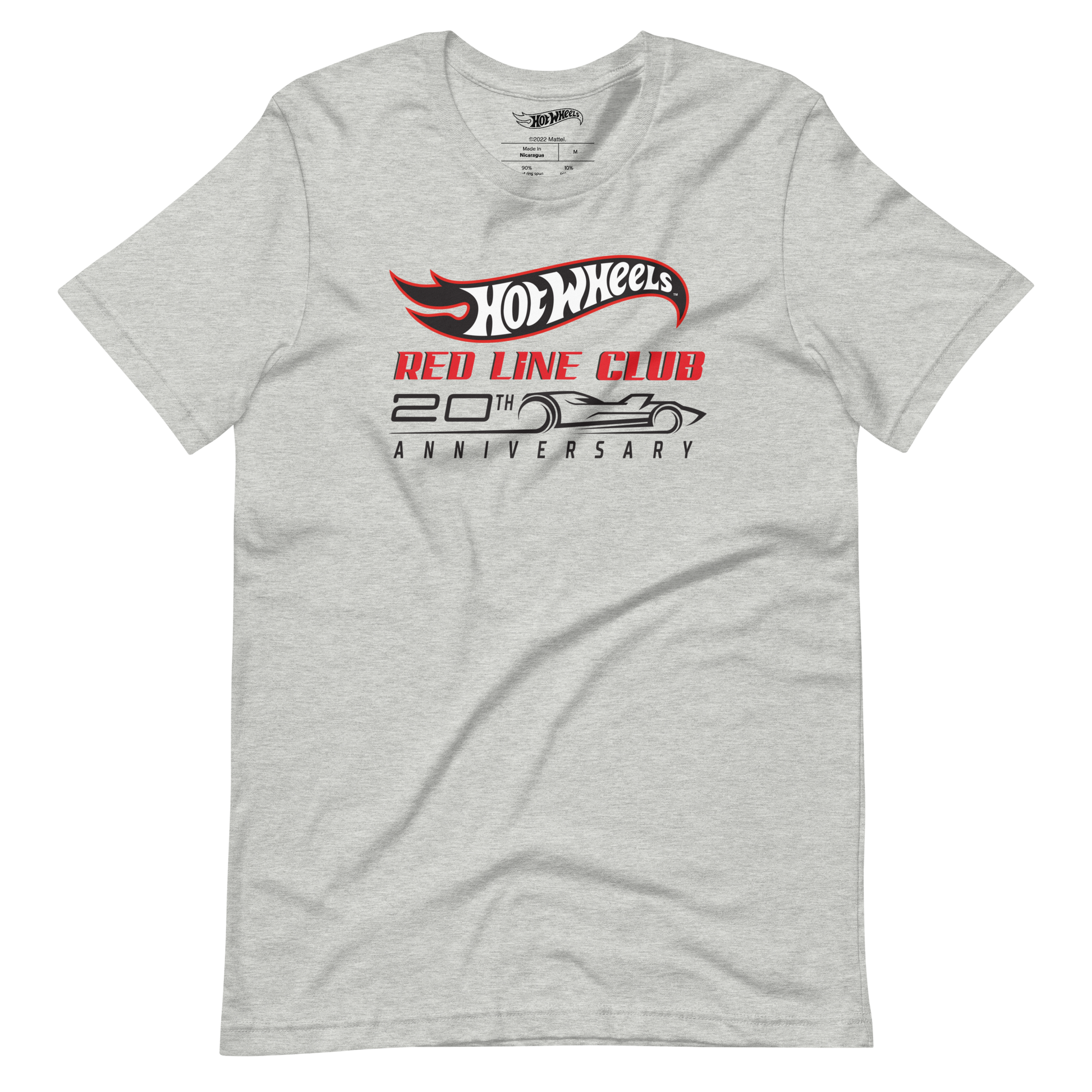 Hot Wheels® Red Line Club® 20th Anniversary Silhouette Logo – Heather Grey Shirt - Áo Phông Kỷ Niệm Cao Cấp - Mattel Creations - Hình ảnh chi tiết 2