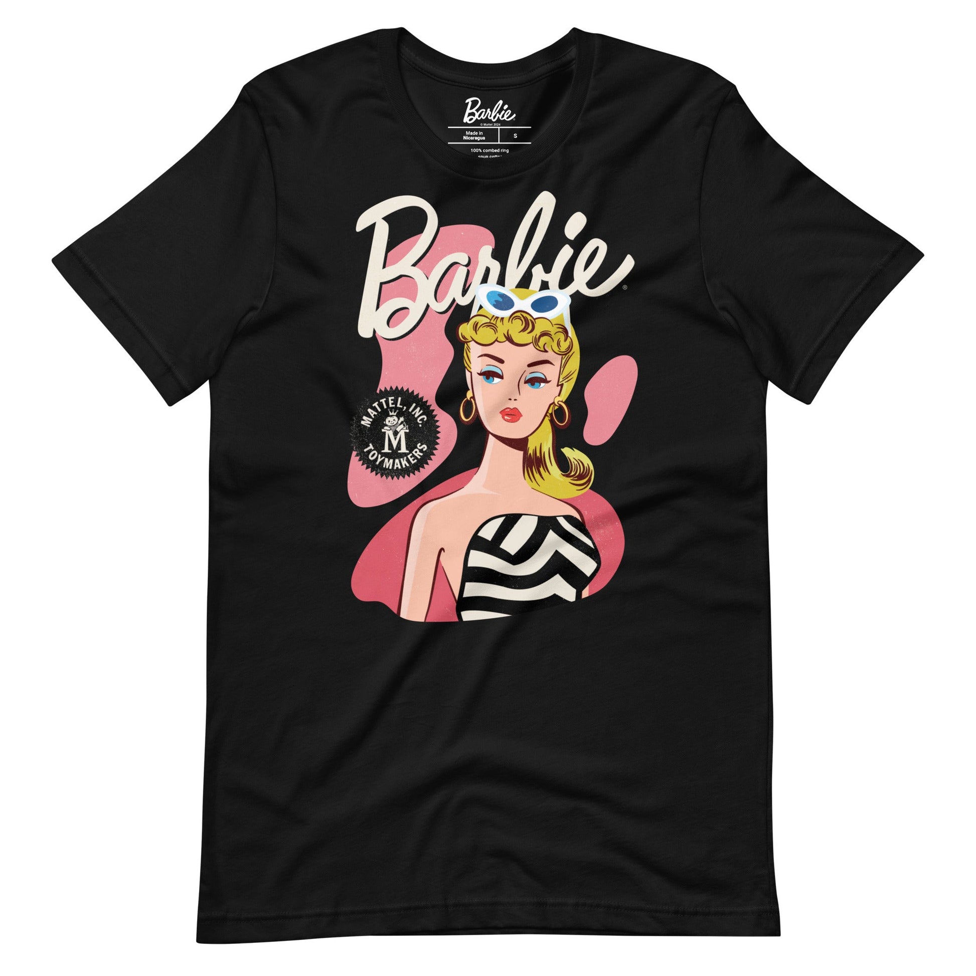 Vintage Barbie Black T-Shirt - Áo Thun Unisex 100% Cotton - Mattel Creations - Hình ảnh sản phẩm