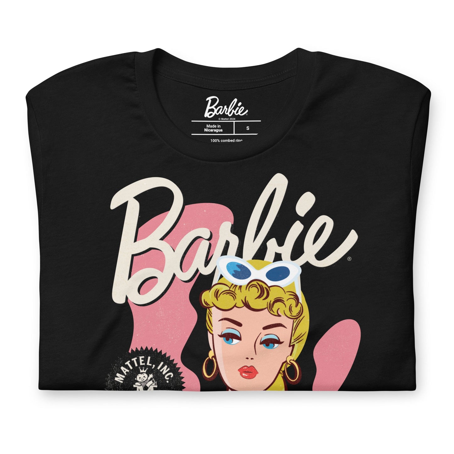 Vintage Barbie Black T-Shirt - Áo Thun Unisex 100% Cotton - Mattel Creations - Hình ảnh chi tiết 2