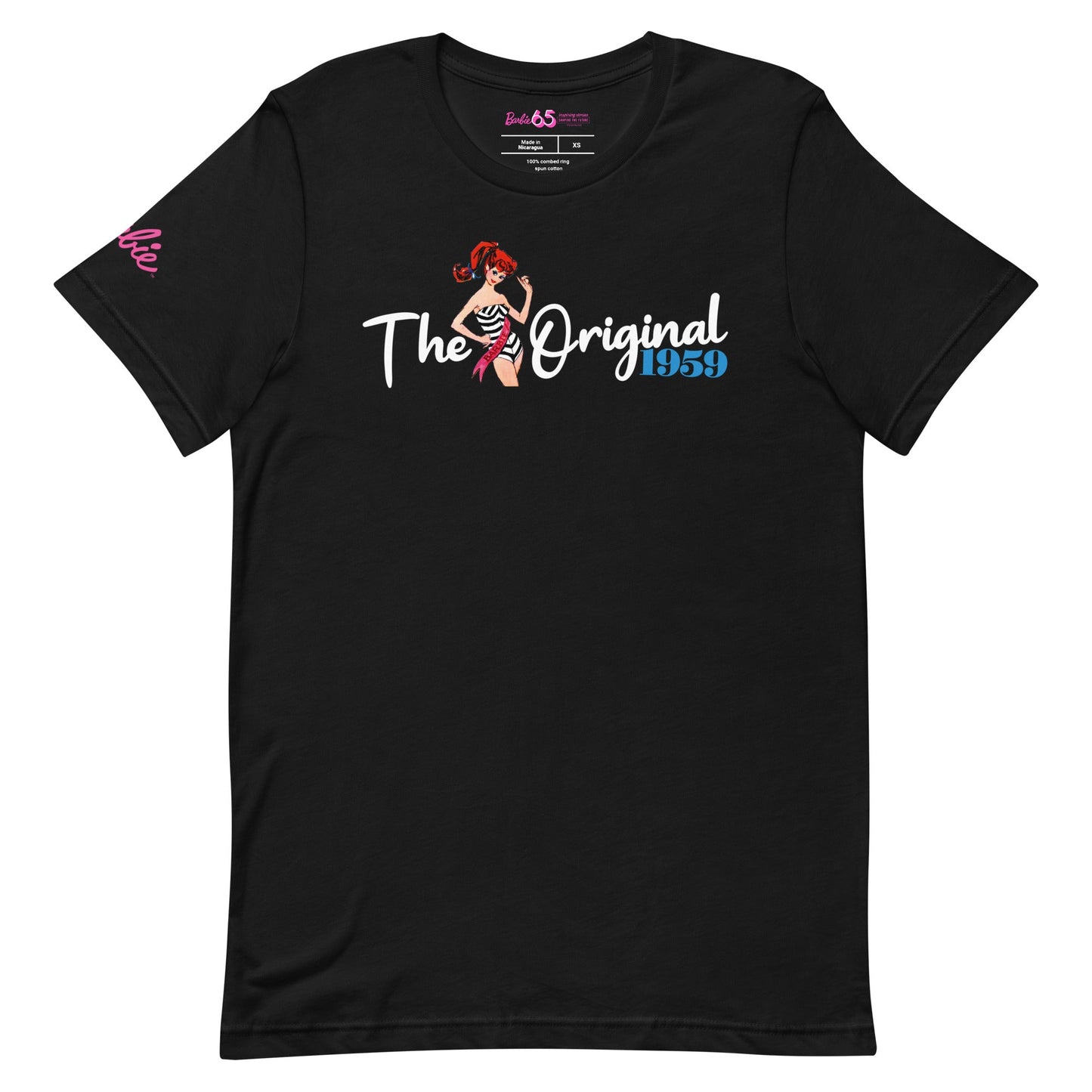 Barbie 1959 The Original Chevron T-Shirt - Áo Thun Unisex Thời Trang - Barbie Signature - Hình ảnh sản phẩm