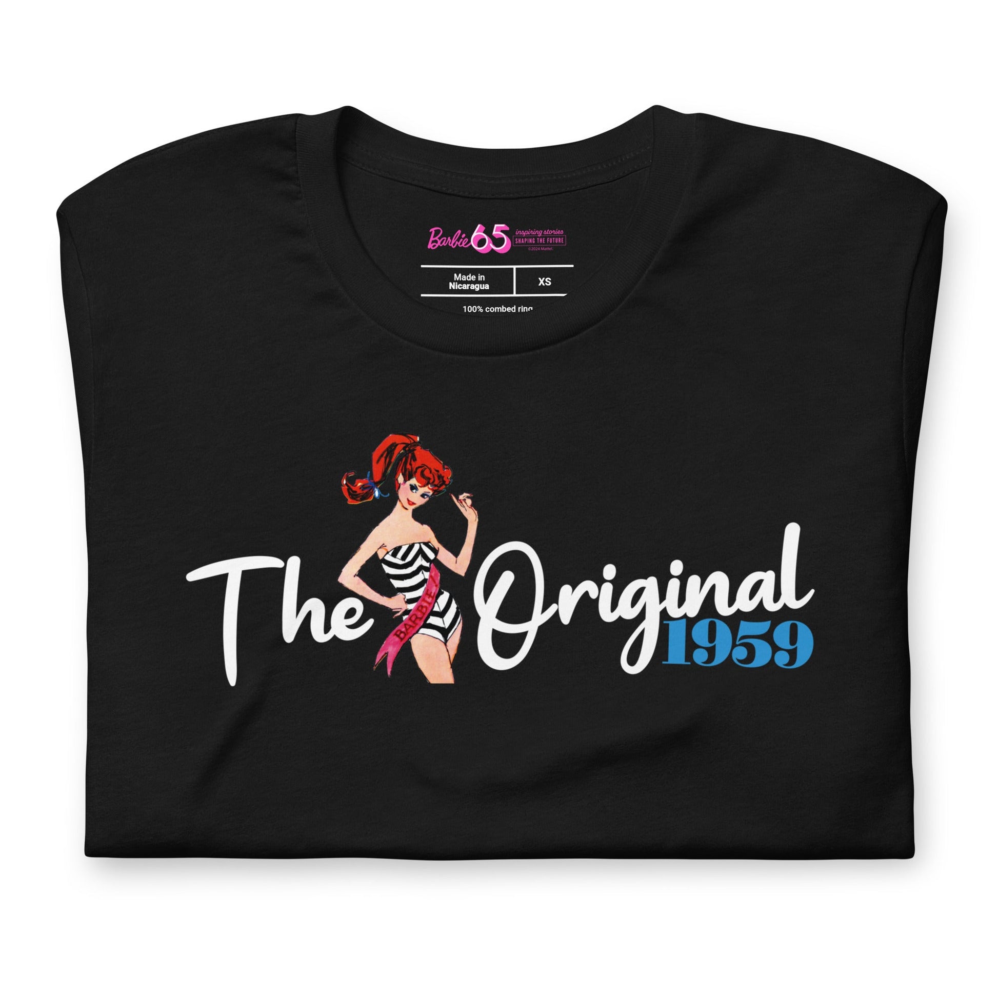 Barbie 1959 The Original Chevron T-Shirt - Áo Thun Unisex Thời Trang - Barbie Signature - Hình ảnh chi tiết 2