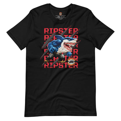 Street Sharks Ripster Slash T-Shirt - Áo Thun Unisex Đồ Sưu Tầm Mattel Creations - Hình ảnh sản phẩm