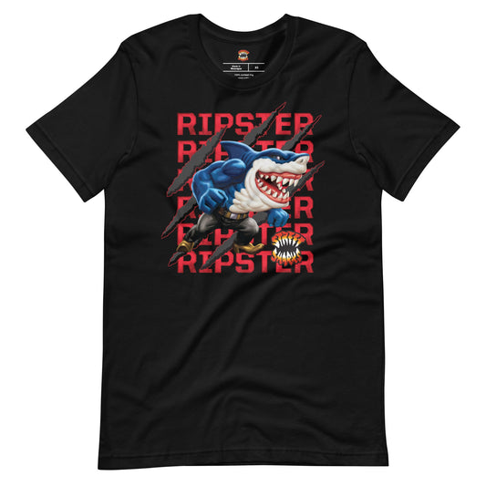 Street Sharks Ripster Slash T-Shirt - Áo Thun Unisex Đồ Sưu Tầm Mattel Creations - Hình ảnh sản phẩm