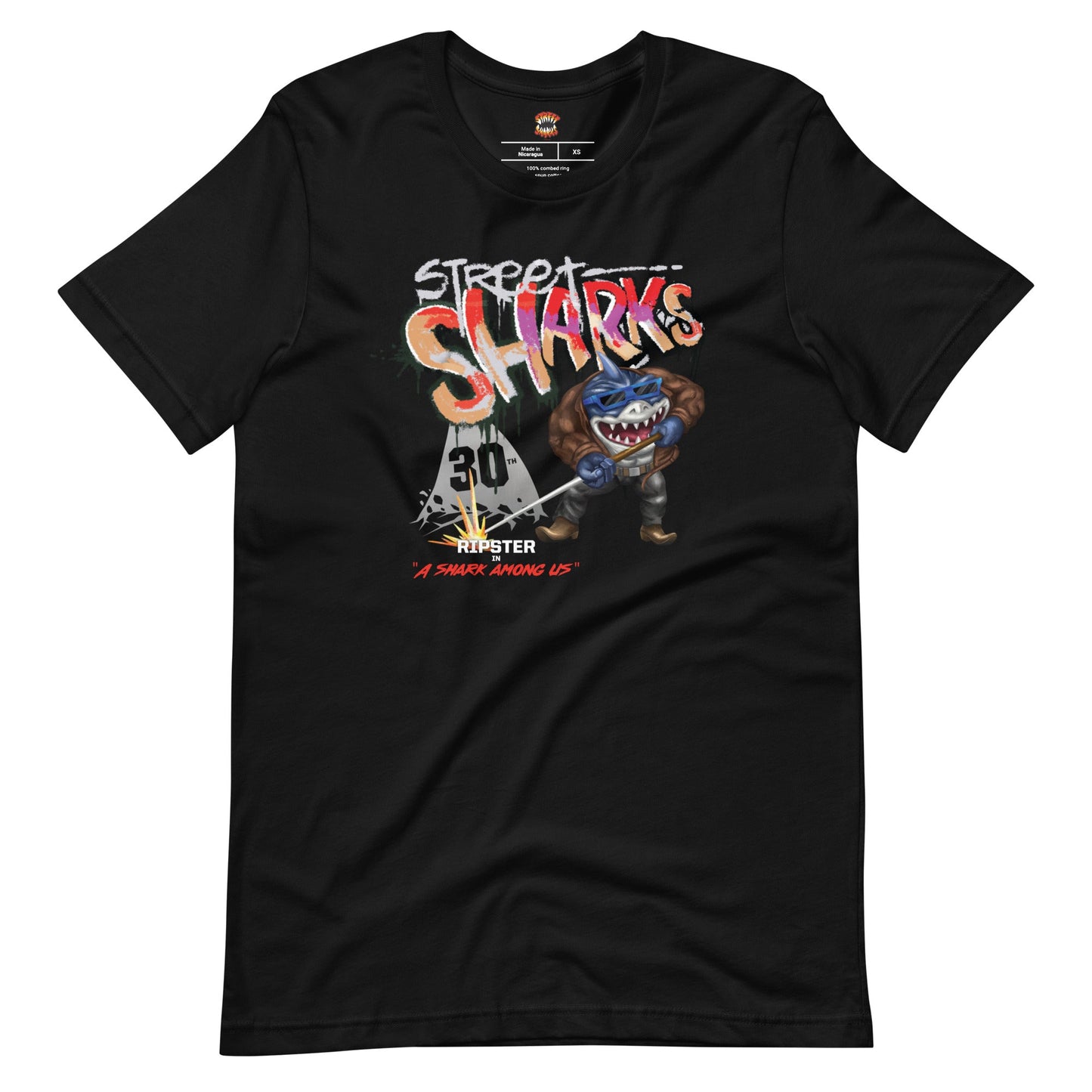Street Sharks 30th Anniversary Ripster T-Shirt - Áo Thun Thời Trang Mattel Creations - Hình ảnh sản phẩm