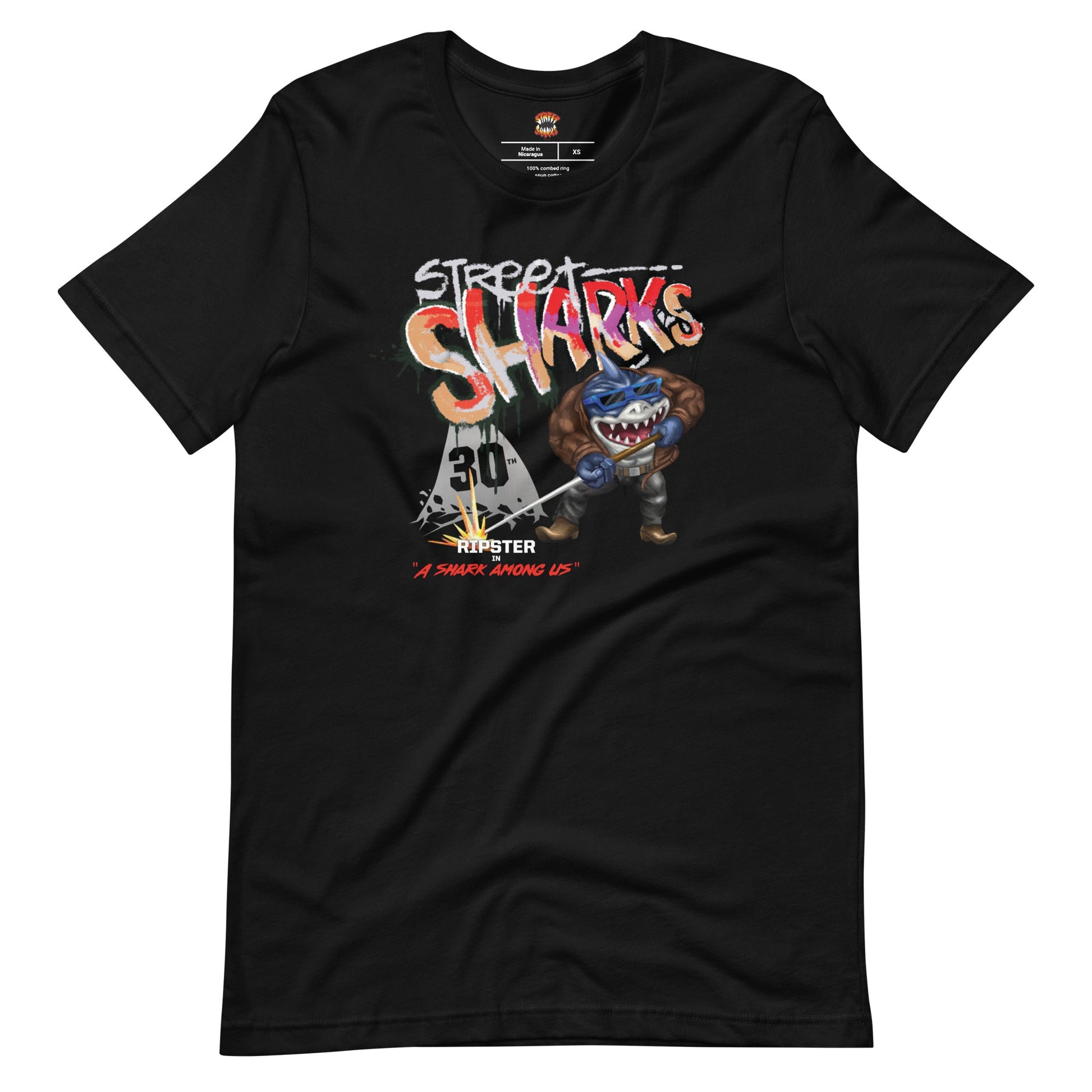 Street Sharks 30th Anniversary Ripster T-Shirt - Áo Thun Thời Trang Mattel Creations - Hình ảnh sản phẩm