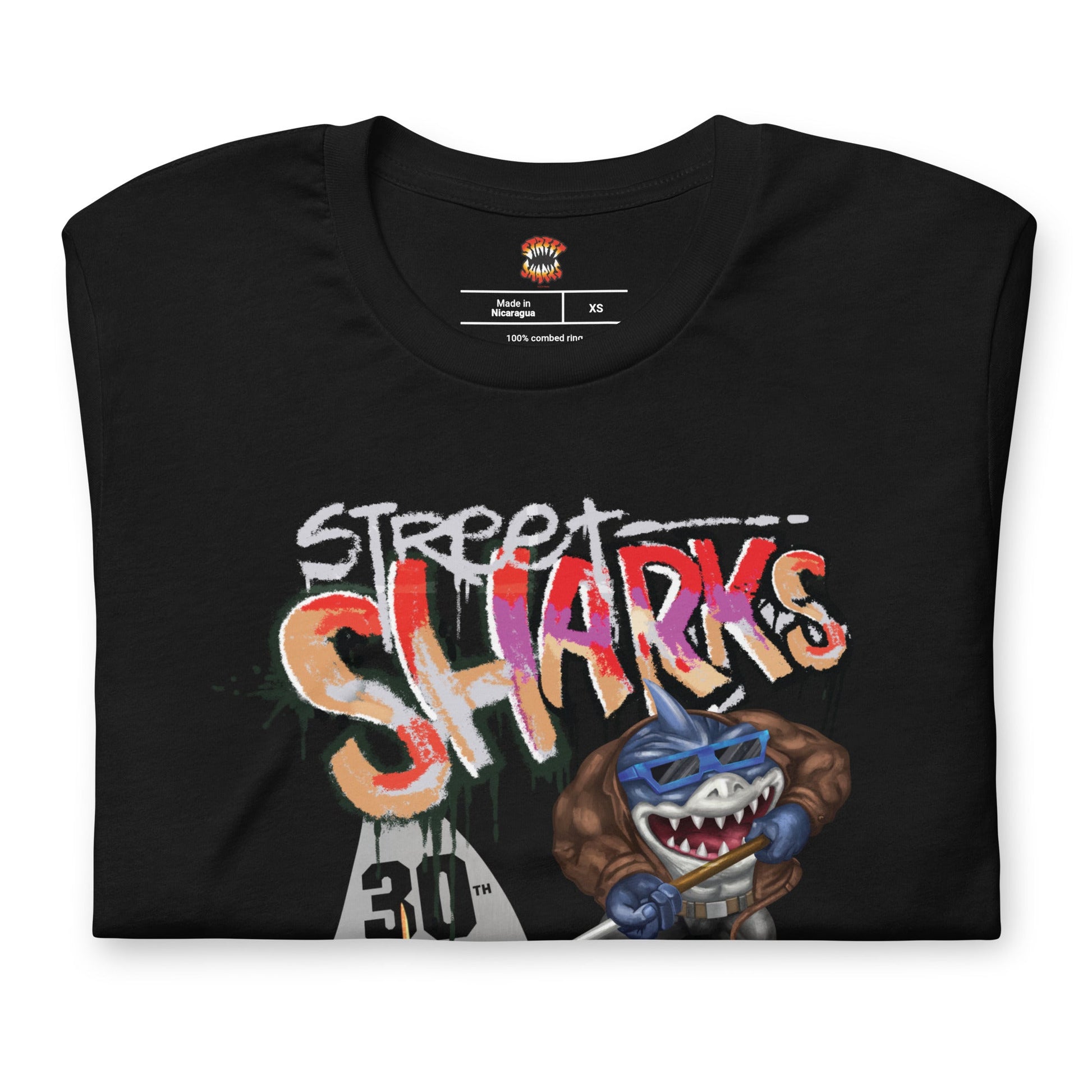 Street Sharks 30th Anniversary Ripster T-Shirt - Áo Thun Thời Trang Mattel Creations - Góc nhìn khác 3