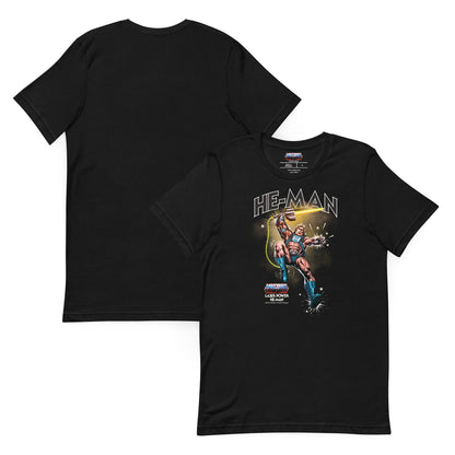 Masters of the Universe Laser Power He-Man Black T-shirt
