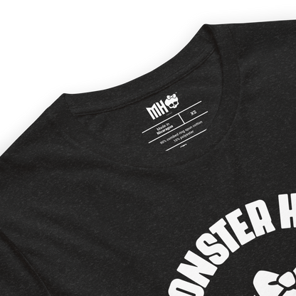 Monster High Fang Club Short Sleeve T-Shirt in Black Heather - Áo thun thời trang Unisex - Mattel Creations - Hình ảnh bổ sung 4