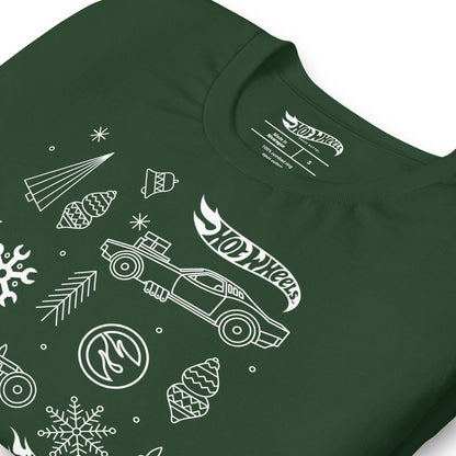 Hot Wheels Holiday Icons Green T-Shirt