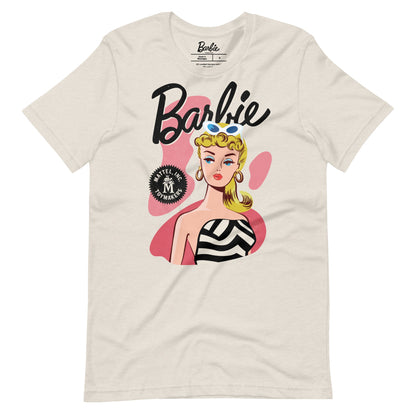 Vintage Barbie Oatmeal T-Shirt - Áo thun Unisex Thời trang cao cấp - Mattel Creations - Hình ảnh sản phẩm